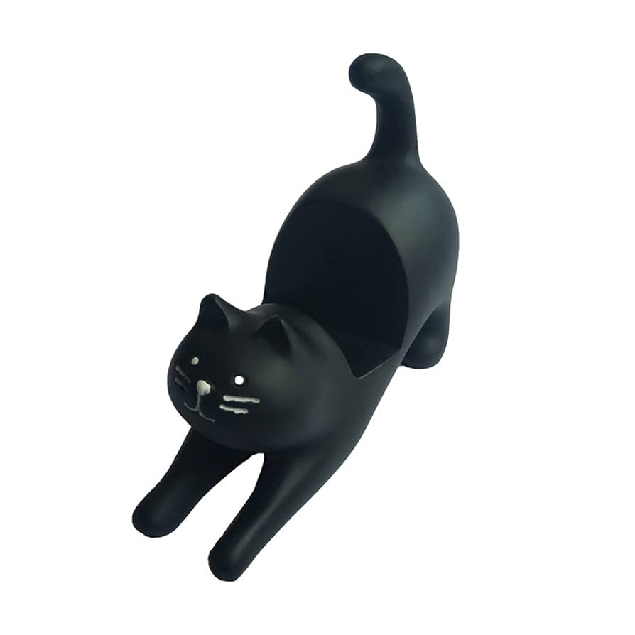 猫のスマホスタンド スマホスタンド 木製 猫 ネコ 充電コード対応 動画再生 おしゃれ
